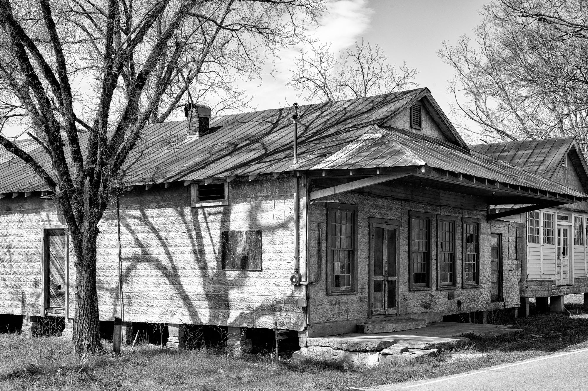 C.E. Dodson General Store in Water Valley, Tennessee. Black and white photograph by Keith Dotson.