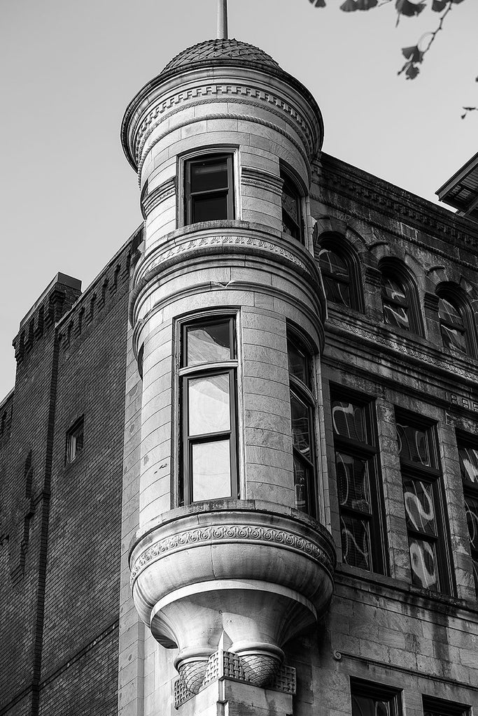 Southern Turf Building in Nashville - Black and White Photograph