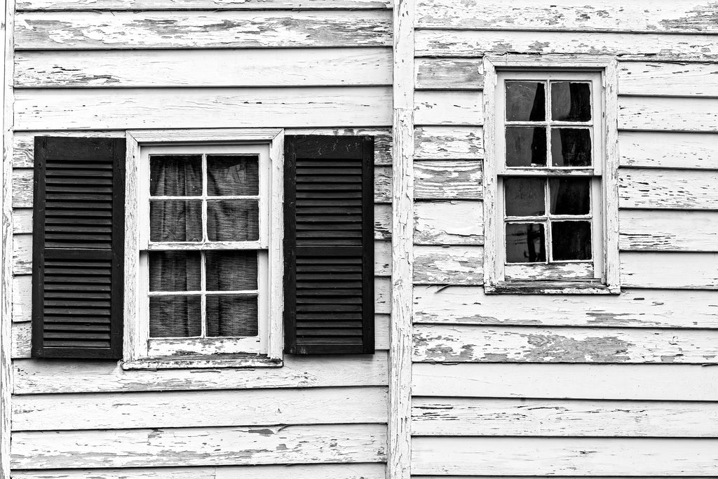 Charleston Two Windows of an Old House - Black and White Photograph – Keith  Dotson Photography