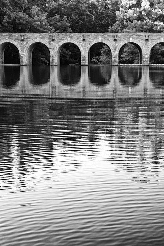 stone bridge clipart black and white