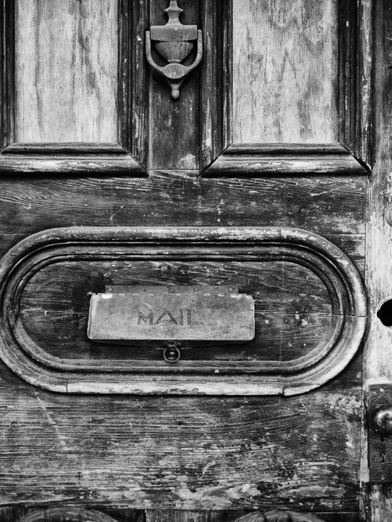 Black and white photograph of two antique door keys – Keith Dotson  Photography