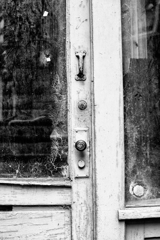 Black and white photograph of two antique door keys – Keith Dotson