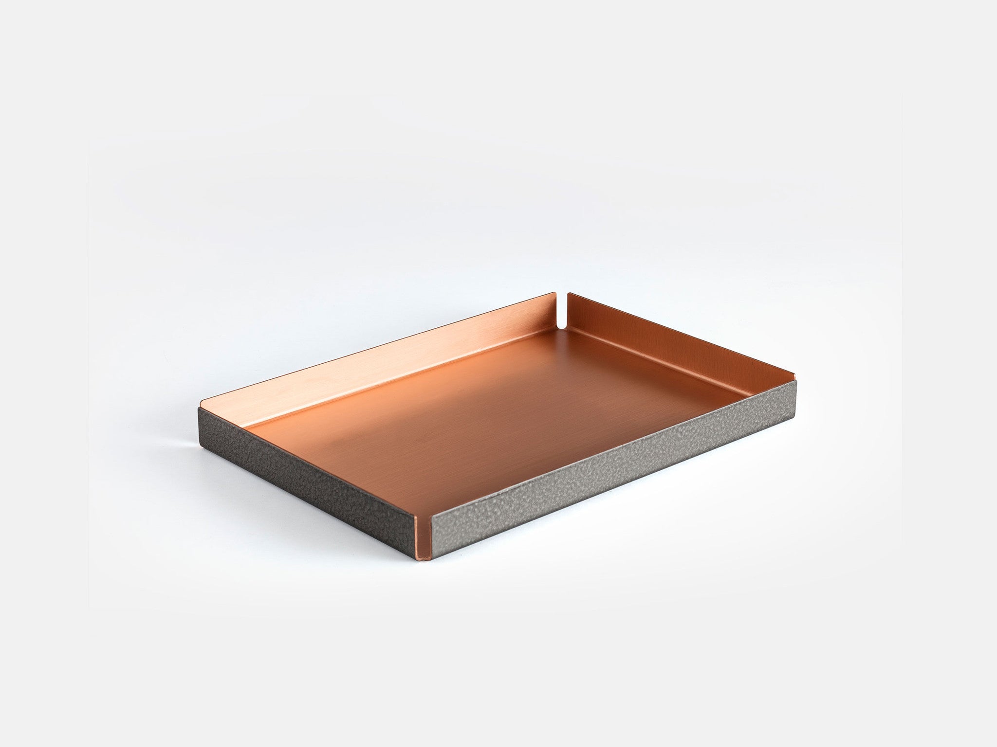 copper coffee table tray