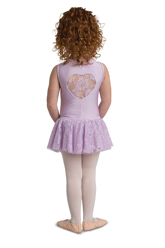 Danz N Motion Lace Heart Cut Out Dress Bella Dance Couture 