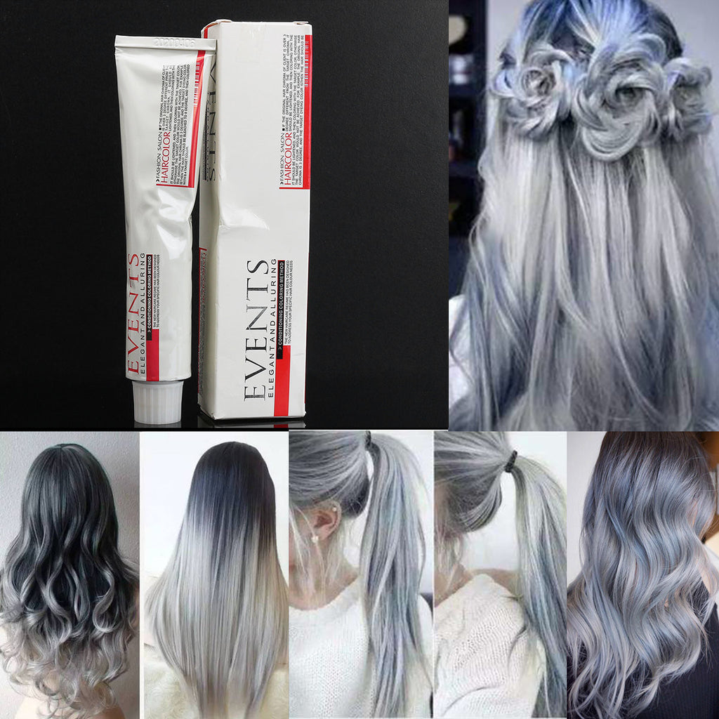 Light Gray Hair Dye Color Cream Fashion Styling Diy For Men Women