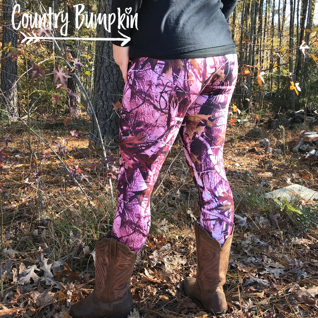 pink camo gym leggings