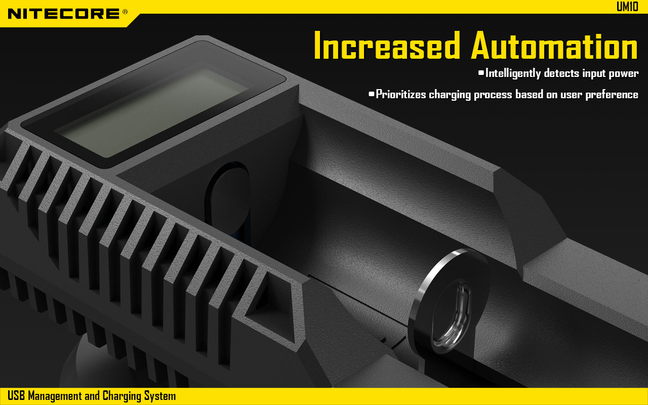 Nitecore UM10 Battery Charger and USB Management System
