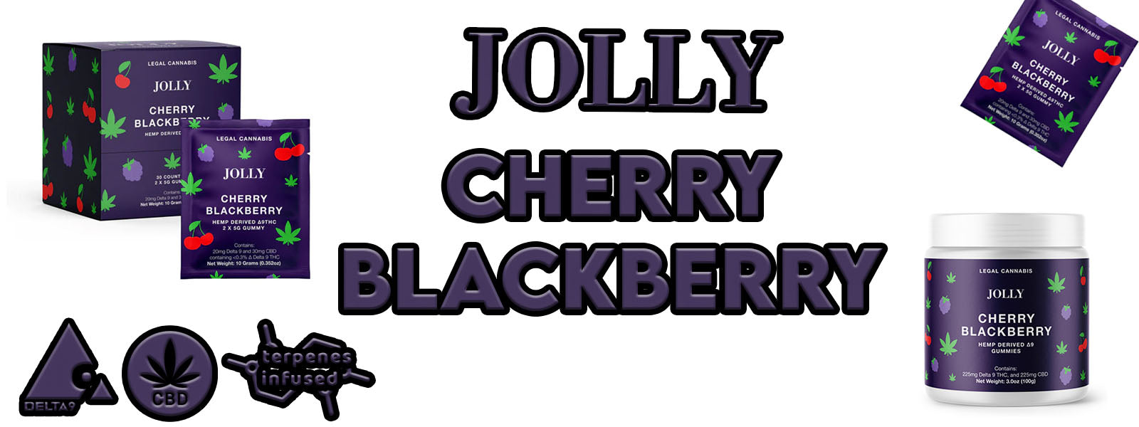 Jolly Cherry Blackberry Delta 9 Gummies