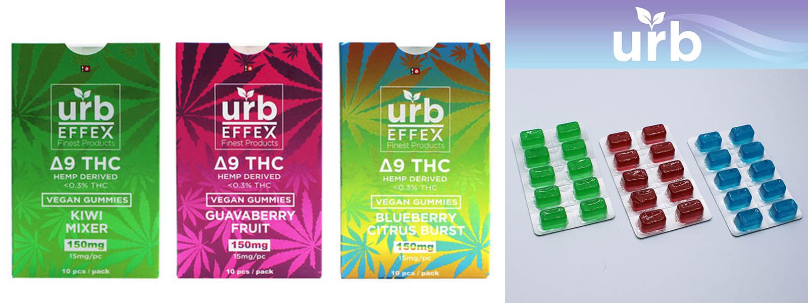 URB Effex Delta 9 Gummies 10pk