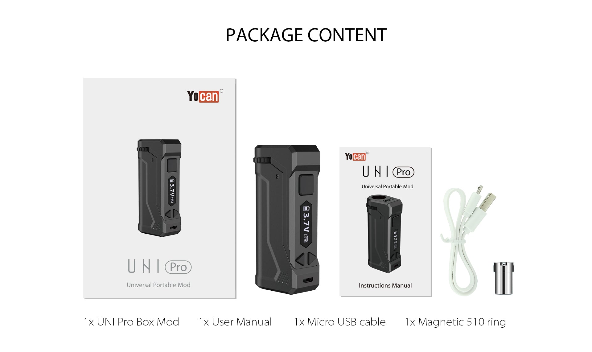 Uni Pro - Package Contents