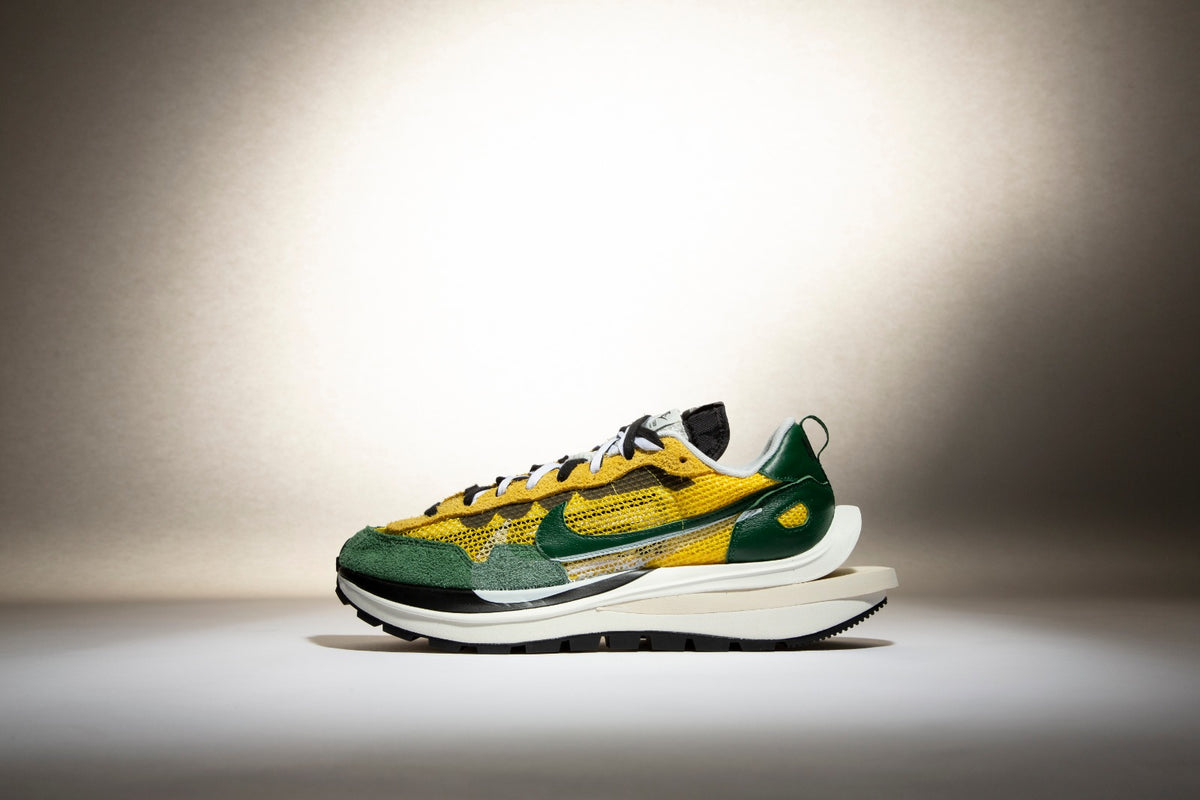 nike sacai green yellow