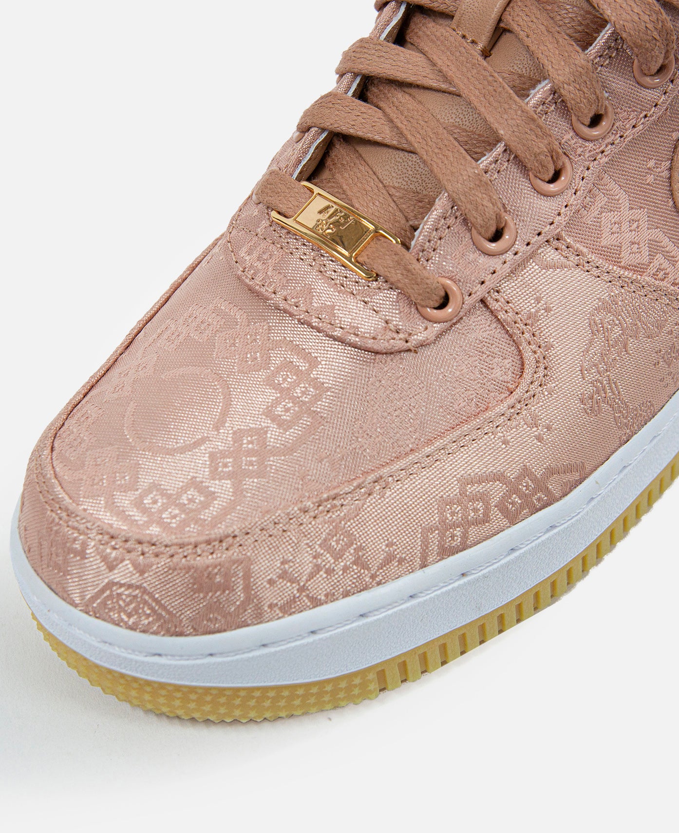 nike air force 1 x clot rose gold silk