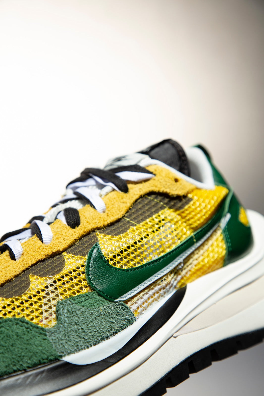 nike sacai green yellow