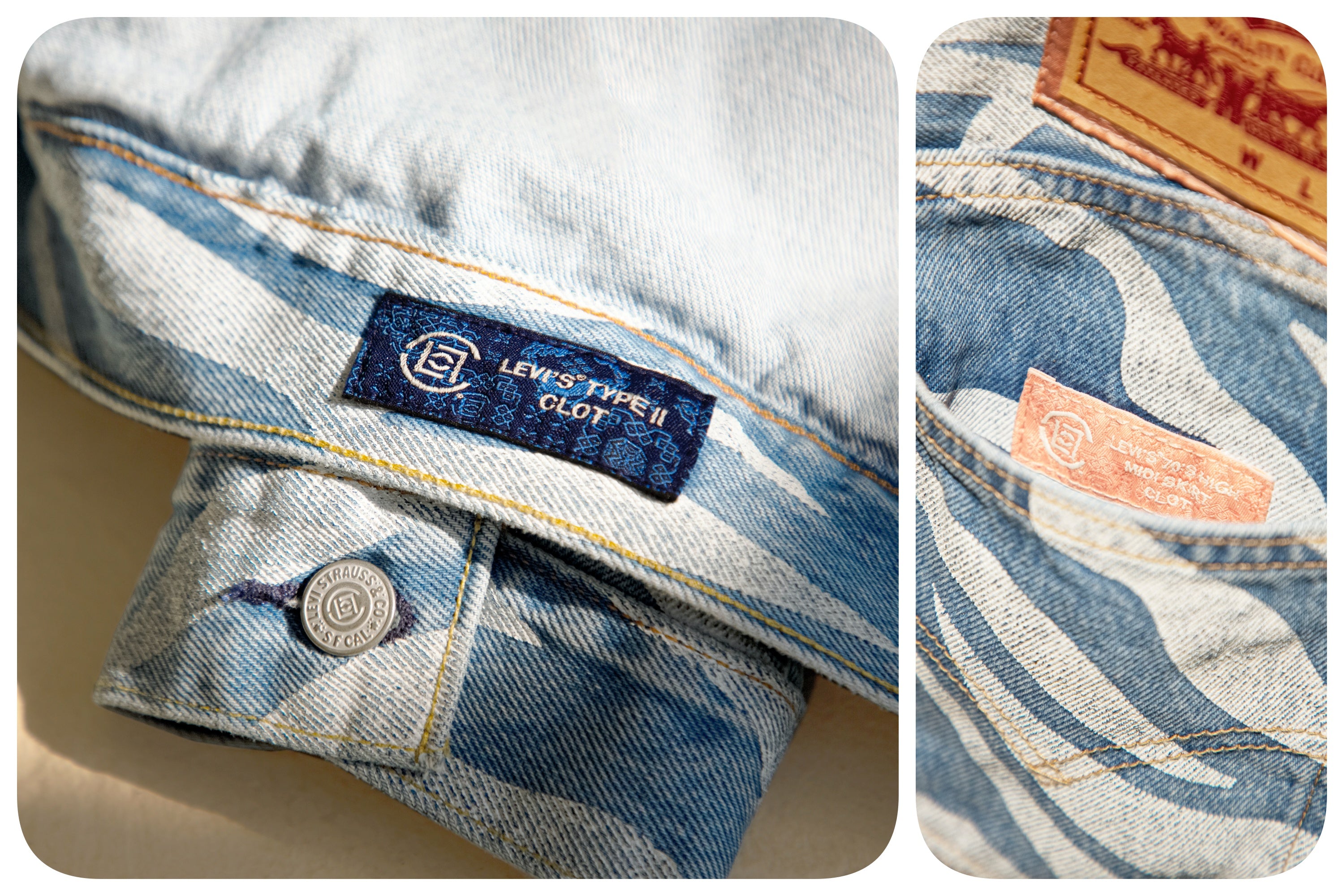 CLOT x Levi's - Close-up Product Shot 