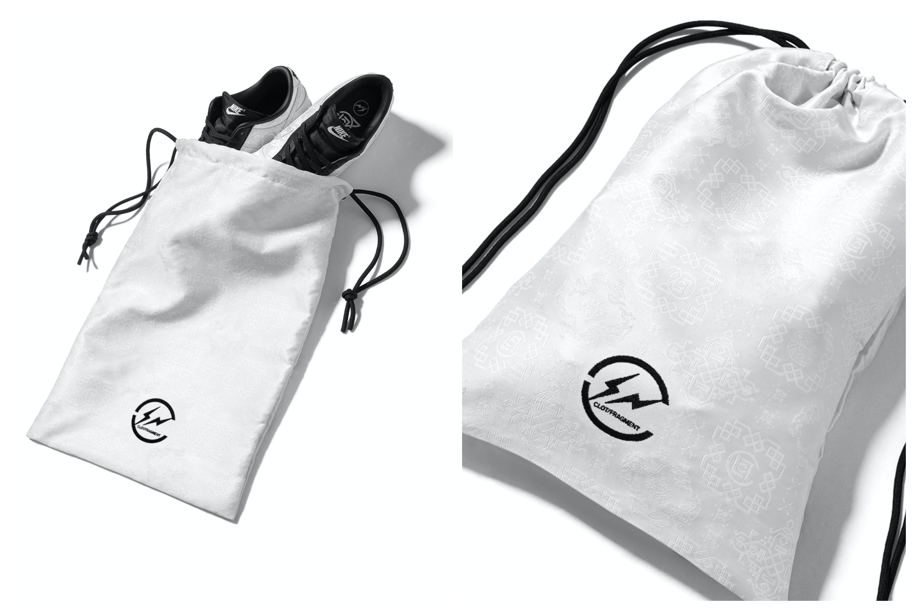 CLOT x fragment design Silk Royale Shoe Bag