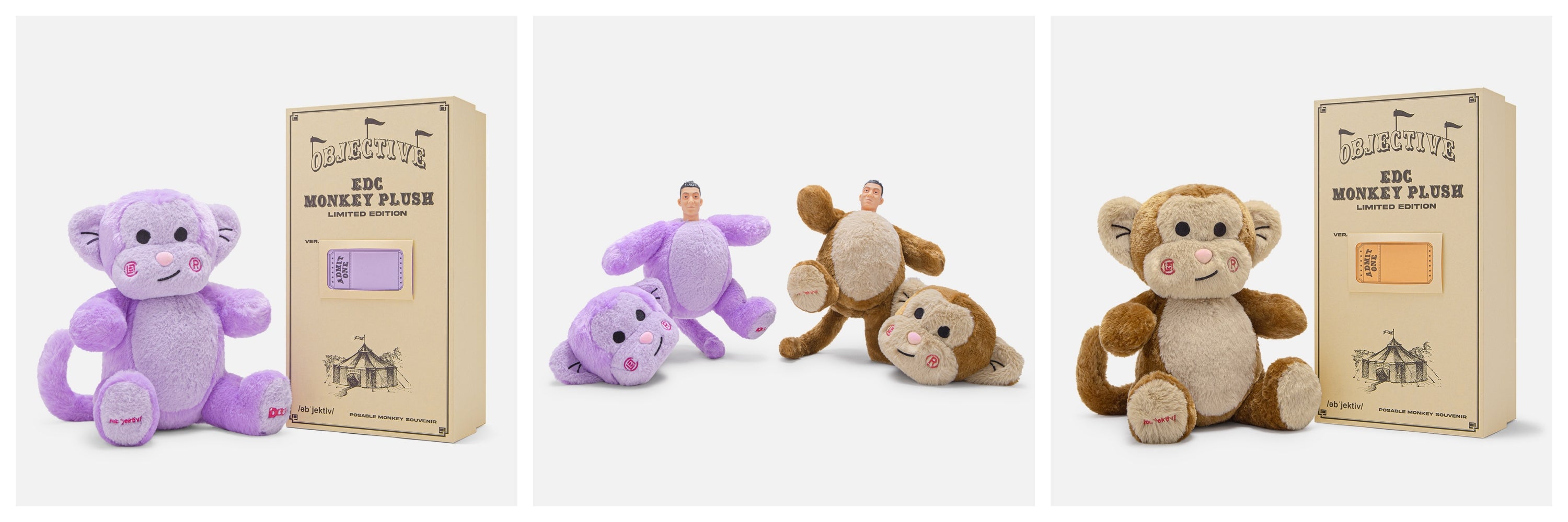 Edison Chen and Objective Collectibles EDC Monkey Plush