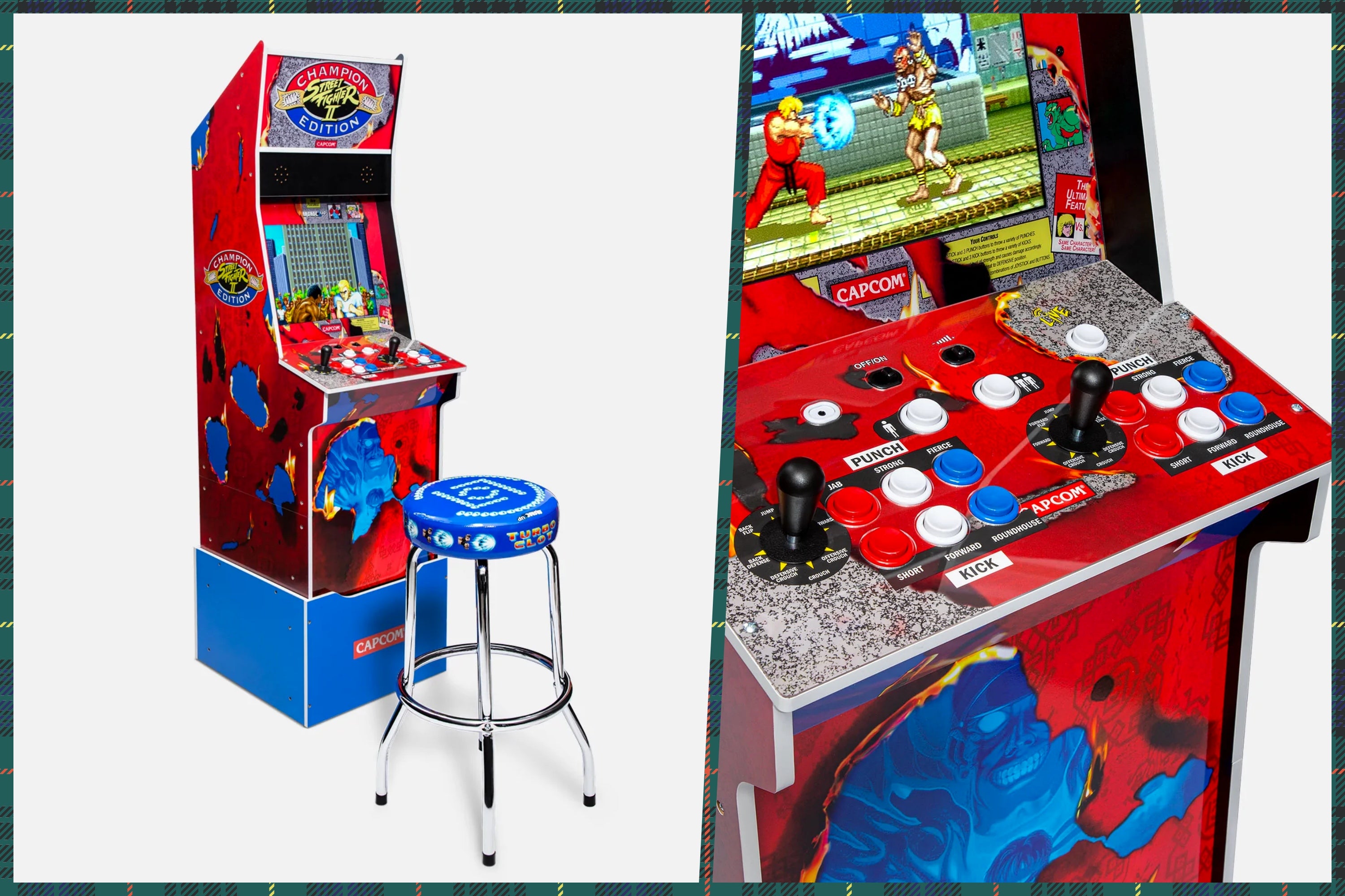 JUICE Holiday Gift Guide - CLOT x Arcade1Up Street Fighter™II Big Blue Arcade Machine