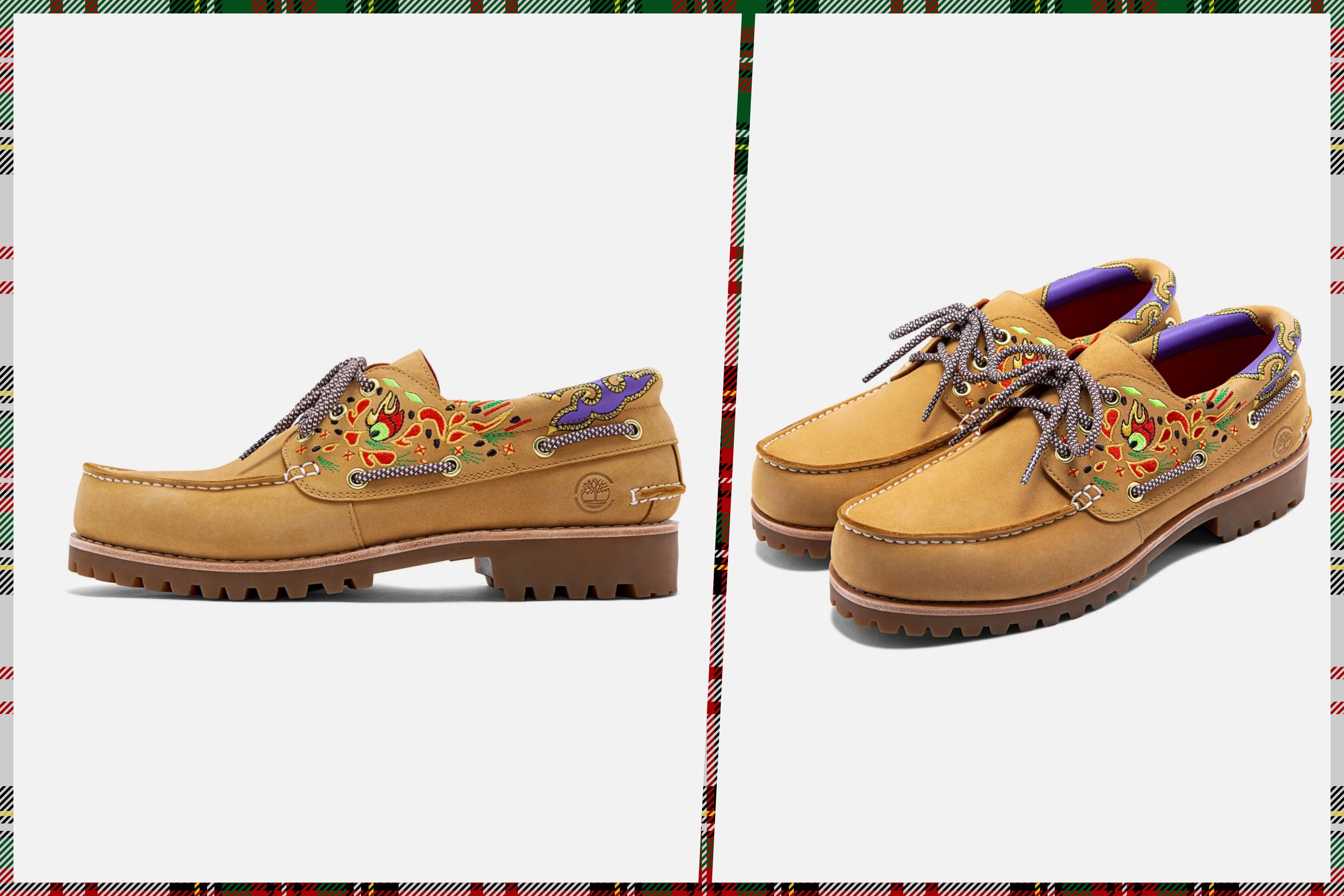 JUICE Holiday Gift Guide - CLOT x Timberland Men's 3-eye Lug Handsewn Boat Shoes