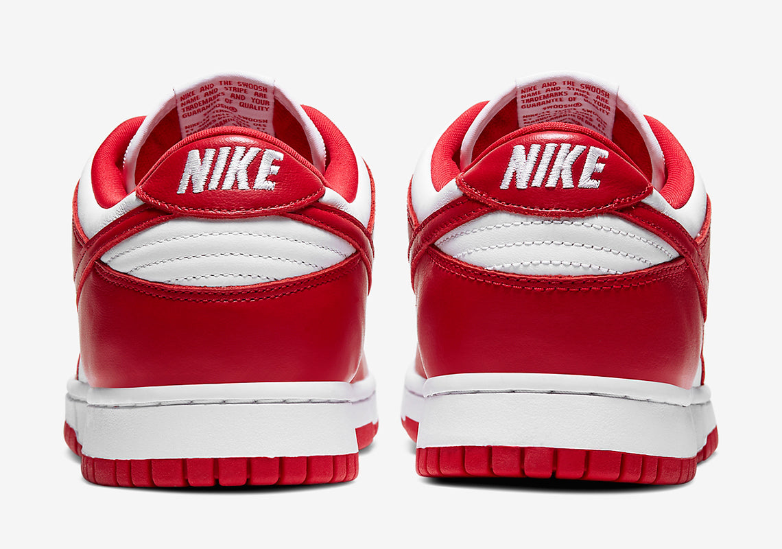 red white nike dunk