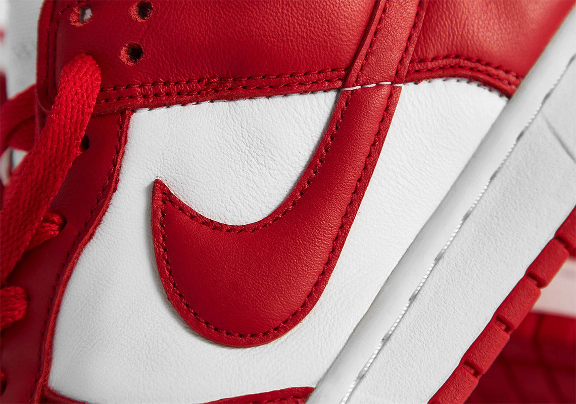 university red dunk low release