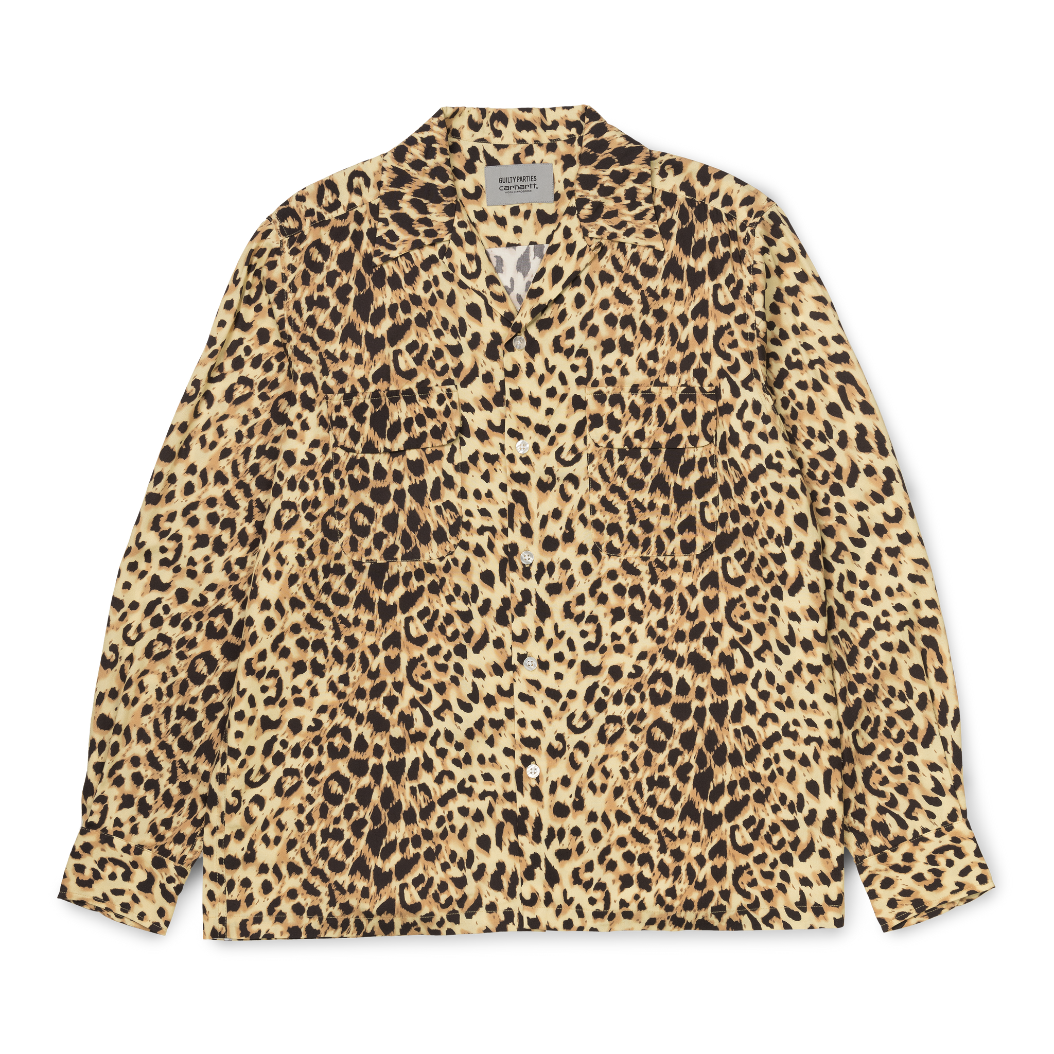 Carhartt WIP x Wacko Maria Leopard Shirt 'Yellow'