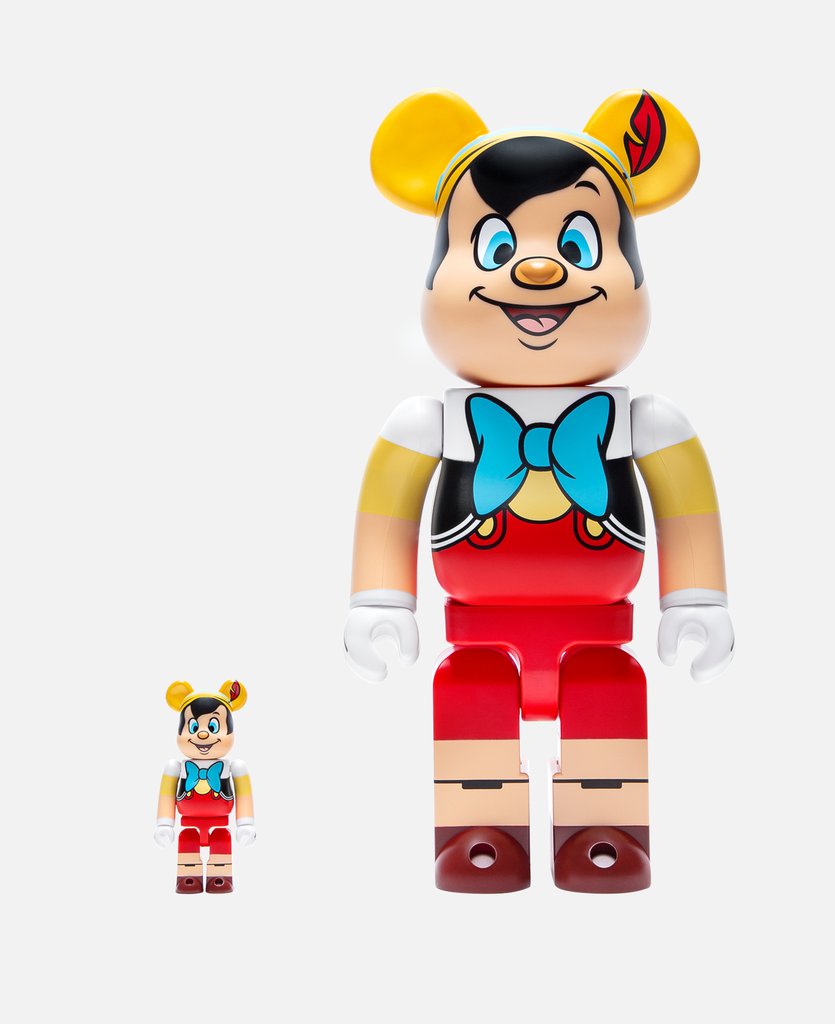 (Medicom Toys) (Pre-Order) JPY12000 Bearbrick Pinocchio 100% & 400% set -  Deposit Only