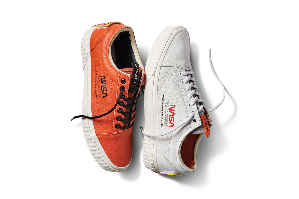vans x nasa space voyager old skool orange shoes
