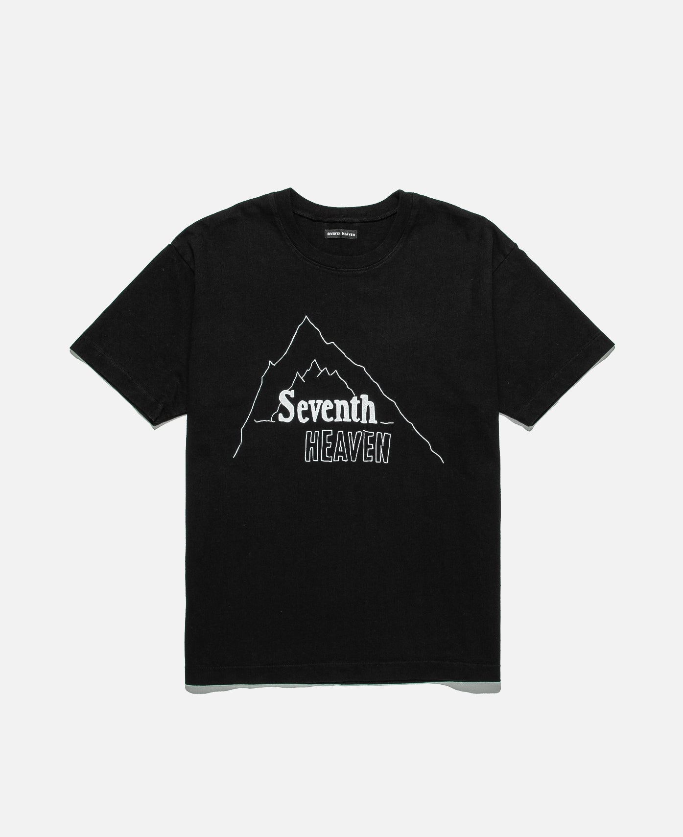 Seventh Heaven Mountain Logo T Shirt Black Juicestore