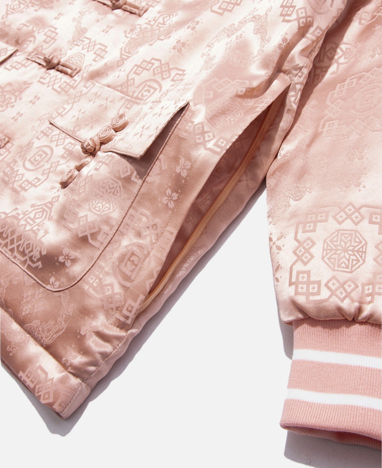 clot pink silk