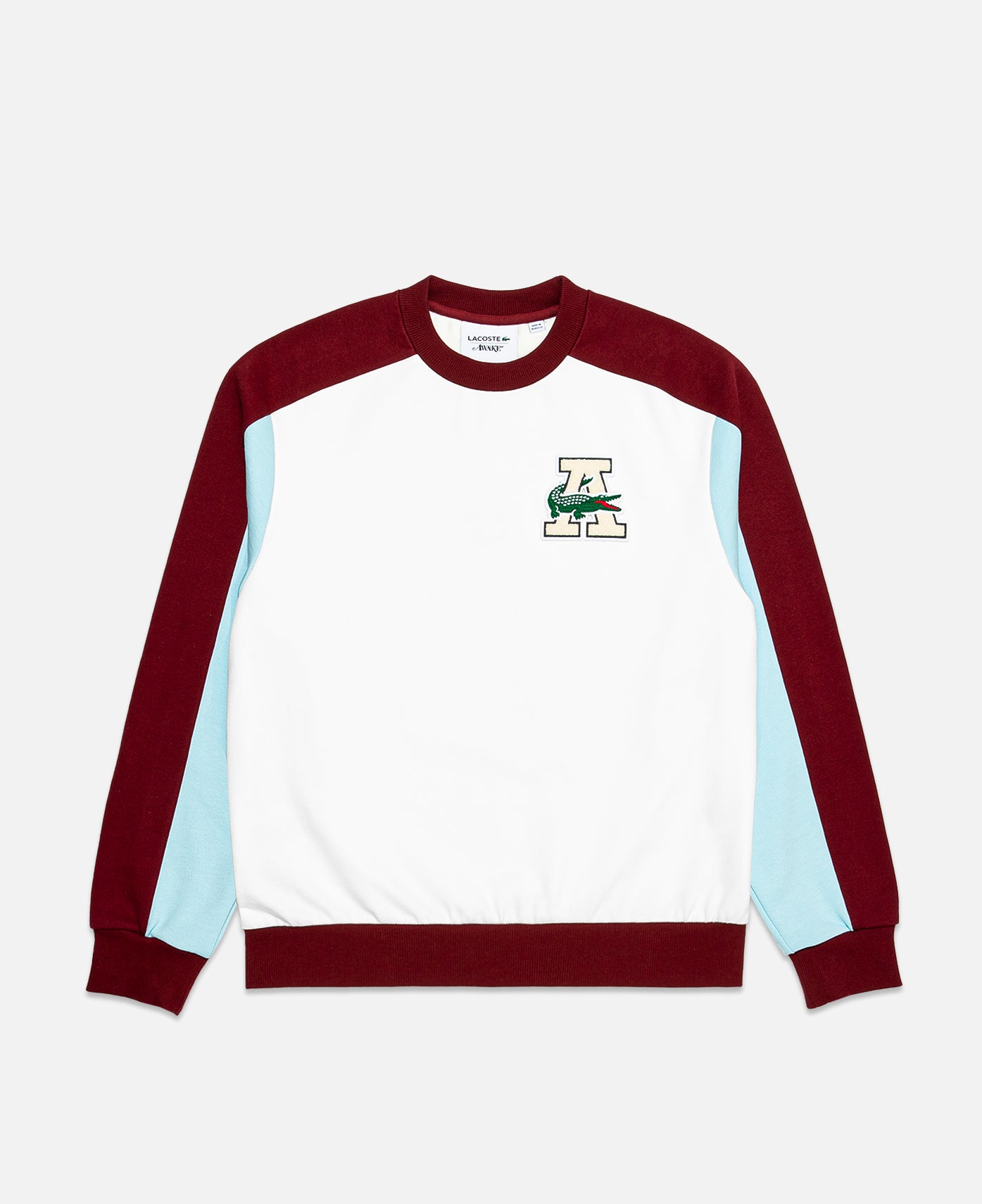 lacoste sweatshirt burgundy