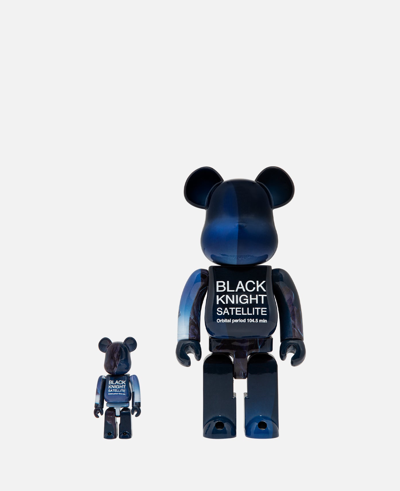 Bearbrick BLACK KNIGHT SATELLITE 100 400