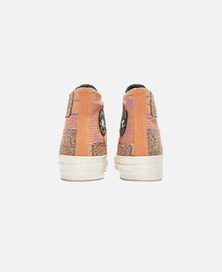 peach leather converse