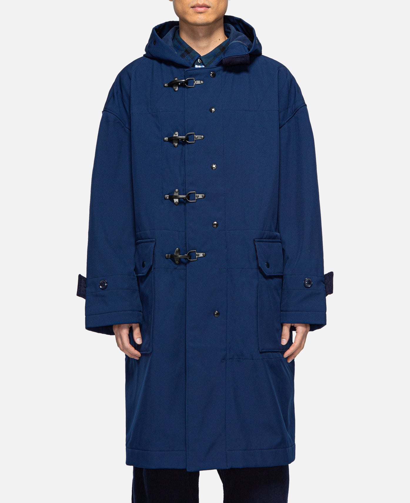 Engineered Garments - Oversized Fireman Duffle Coat (Navy