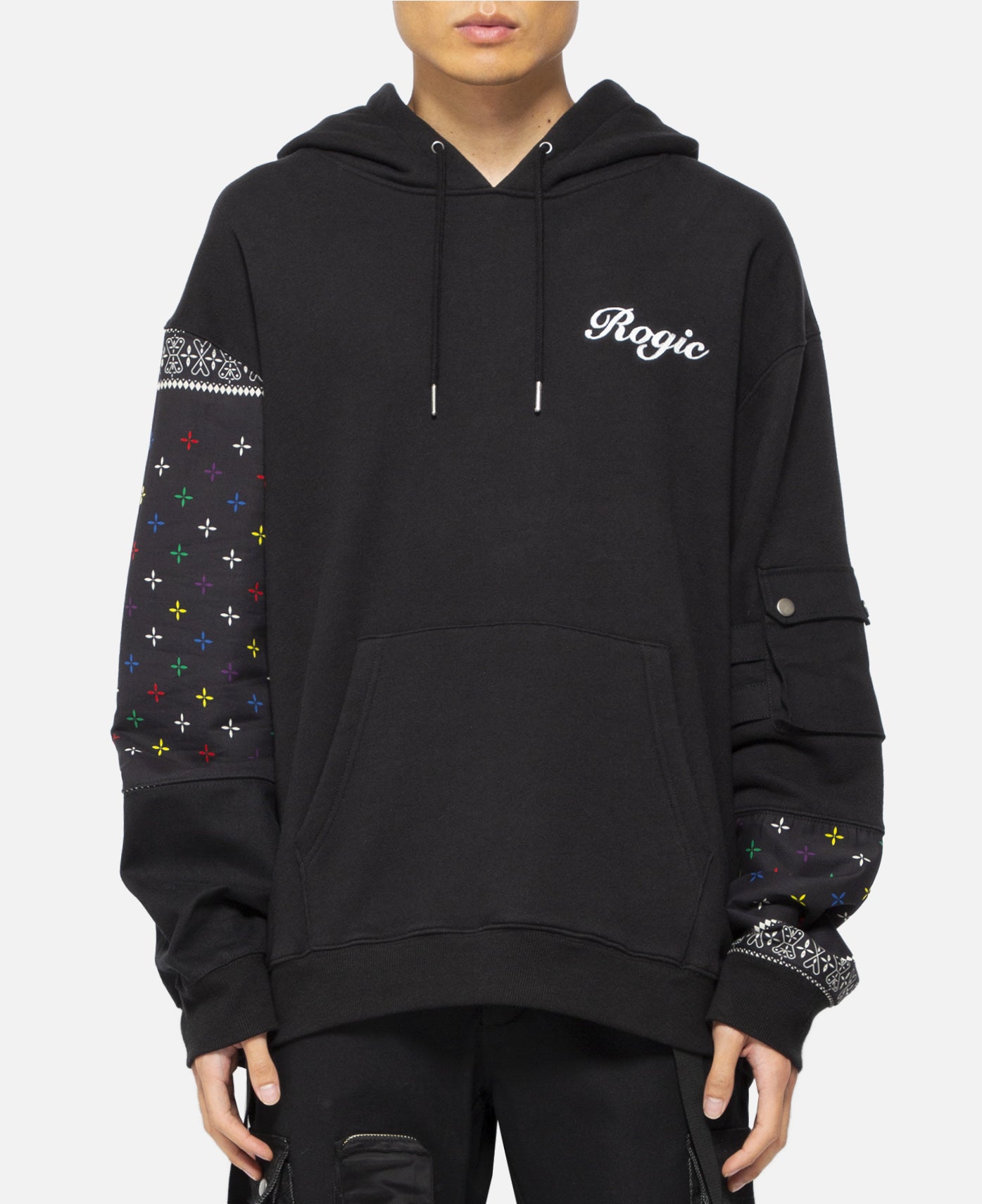 patch work hoodie