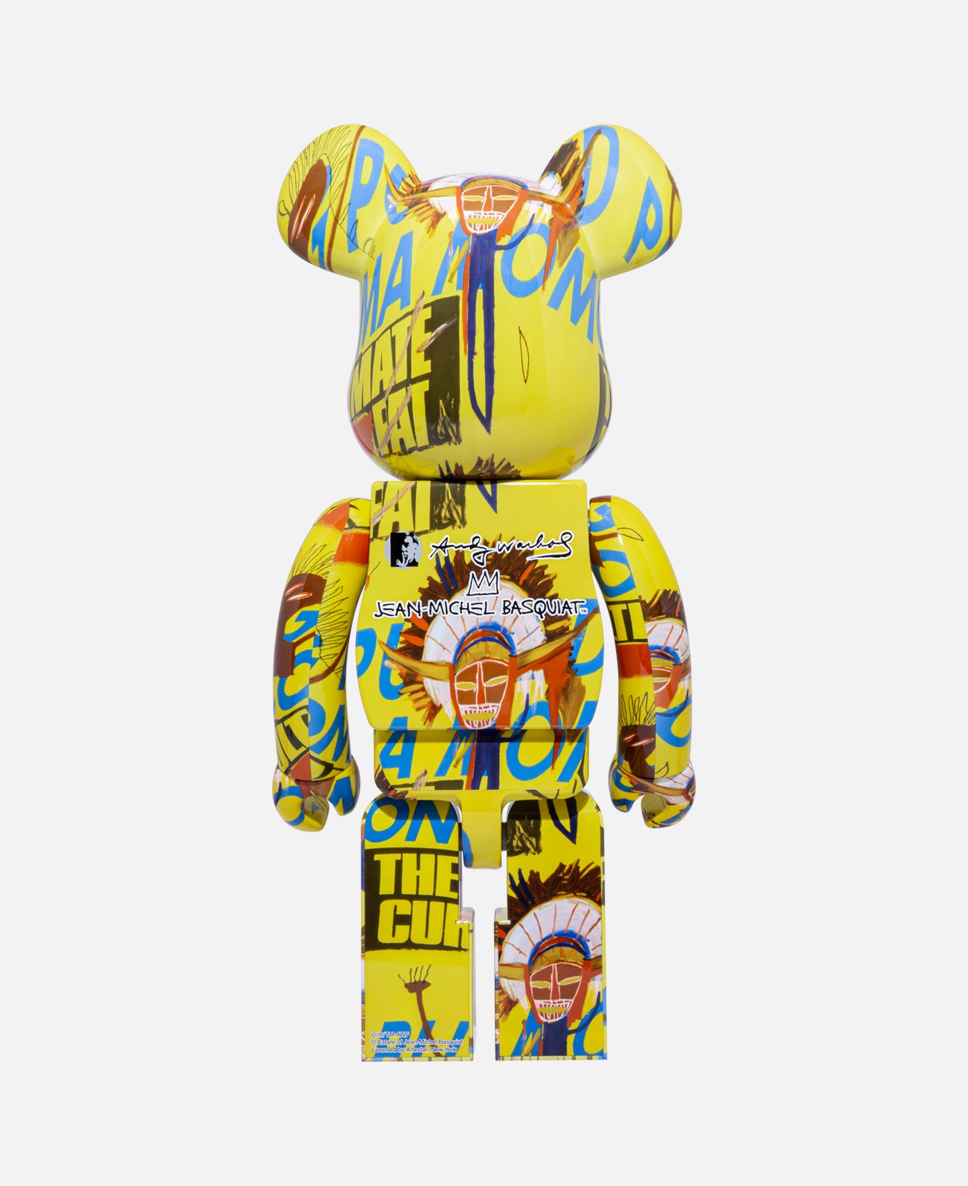 新品 BE@RBRICK 1000% ベアブリック ウォーホル x バスキア＃3-