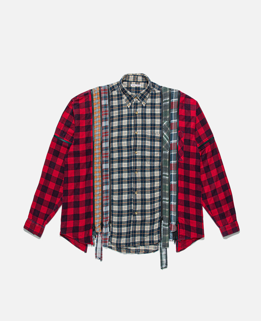 7 Cuts Zipped Wide Shirt (Multi)