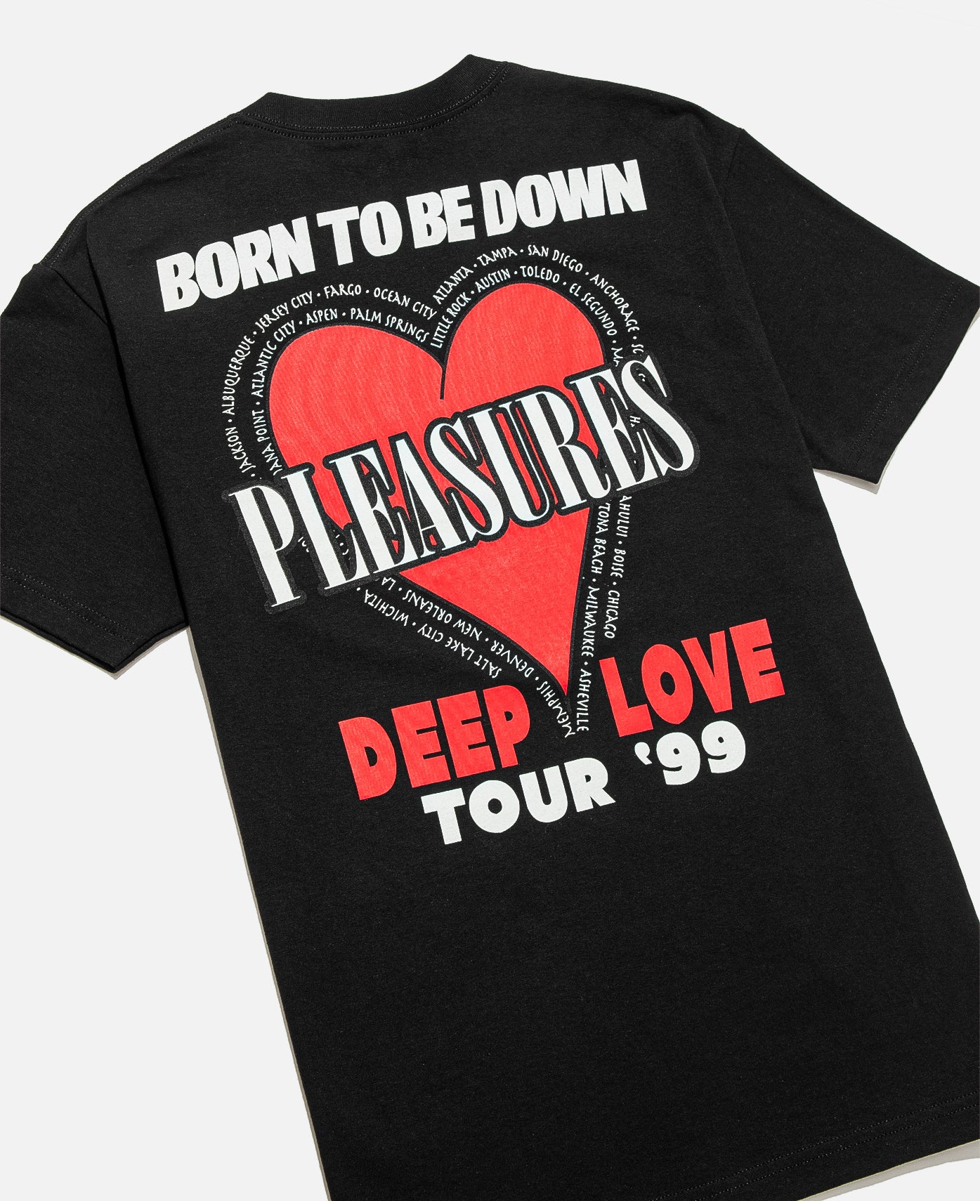 激安ブランド ロス発大人気ブランド Pleasures Deep Love T Shirt Black Sale 公式通販 直営店限定 Www Premiervbleague Com