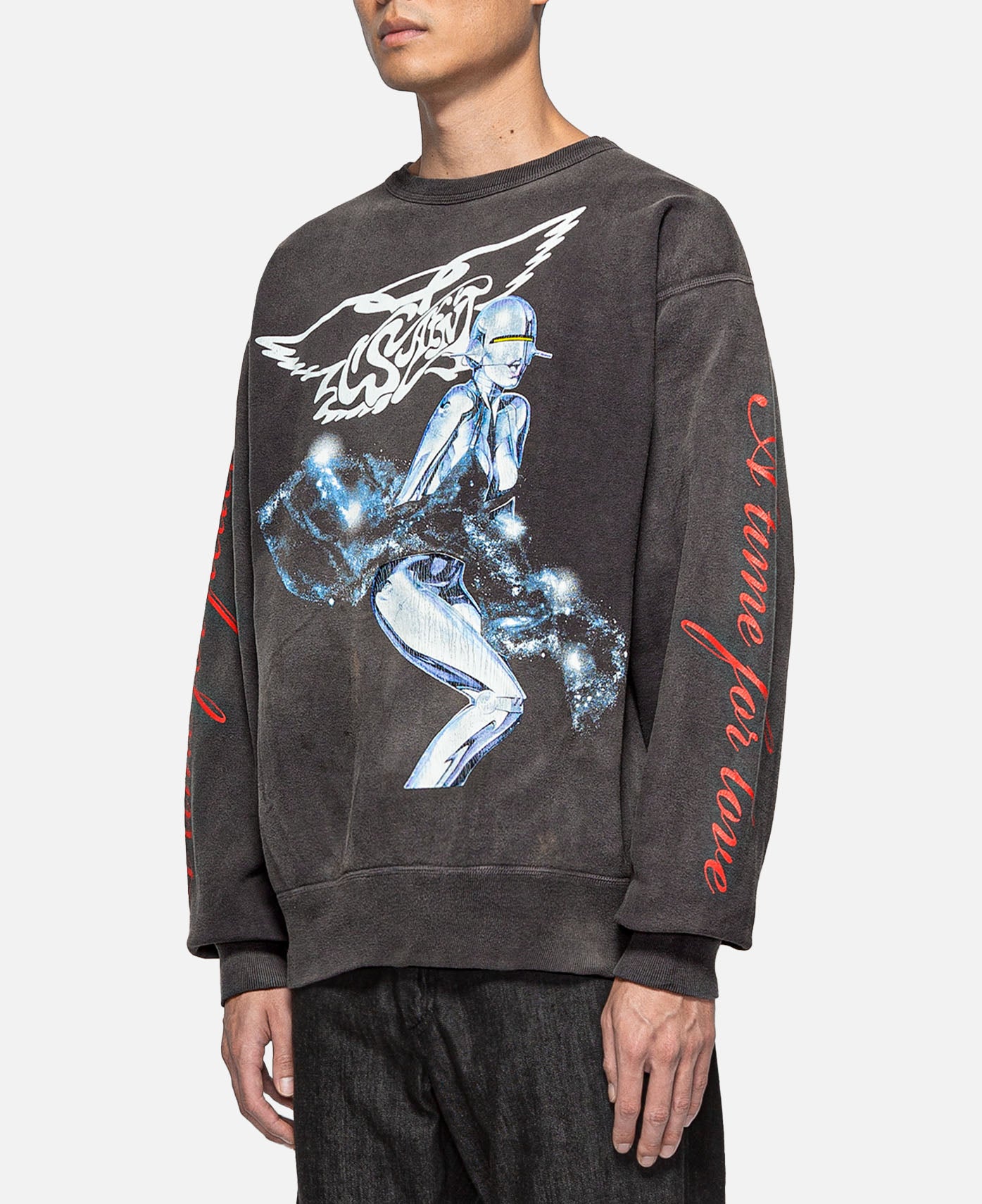 33％割引ブラック系,XL(LL)高価値 SORAYAMA SAINT MICHAEL SWEAT SHIRT スウェット トップスブラック系