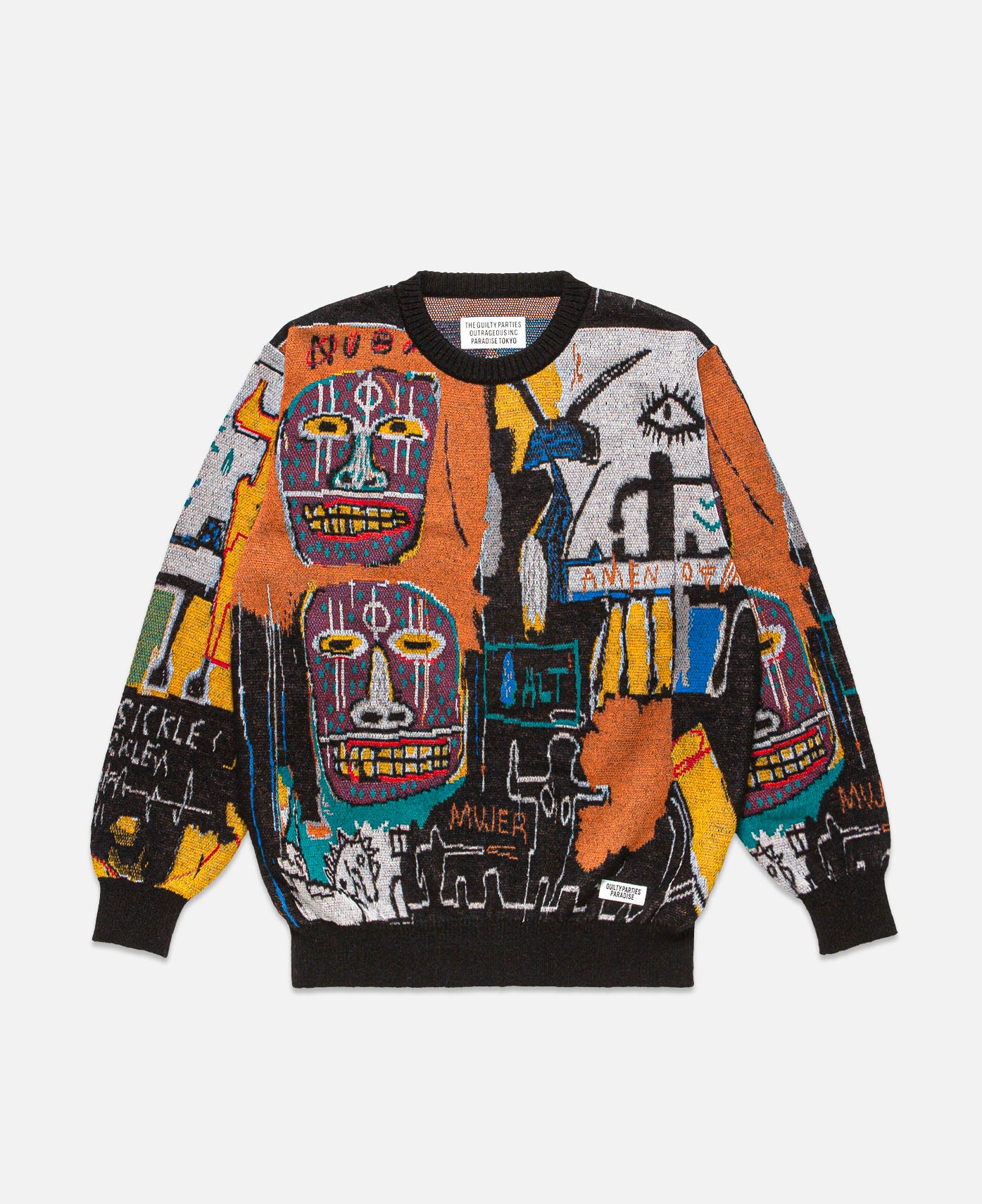 Jean-Michel Basquiat Crew Neck Sweater (Type-2) (Multi)