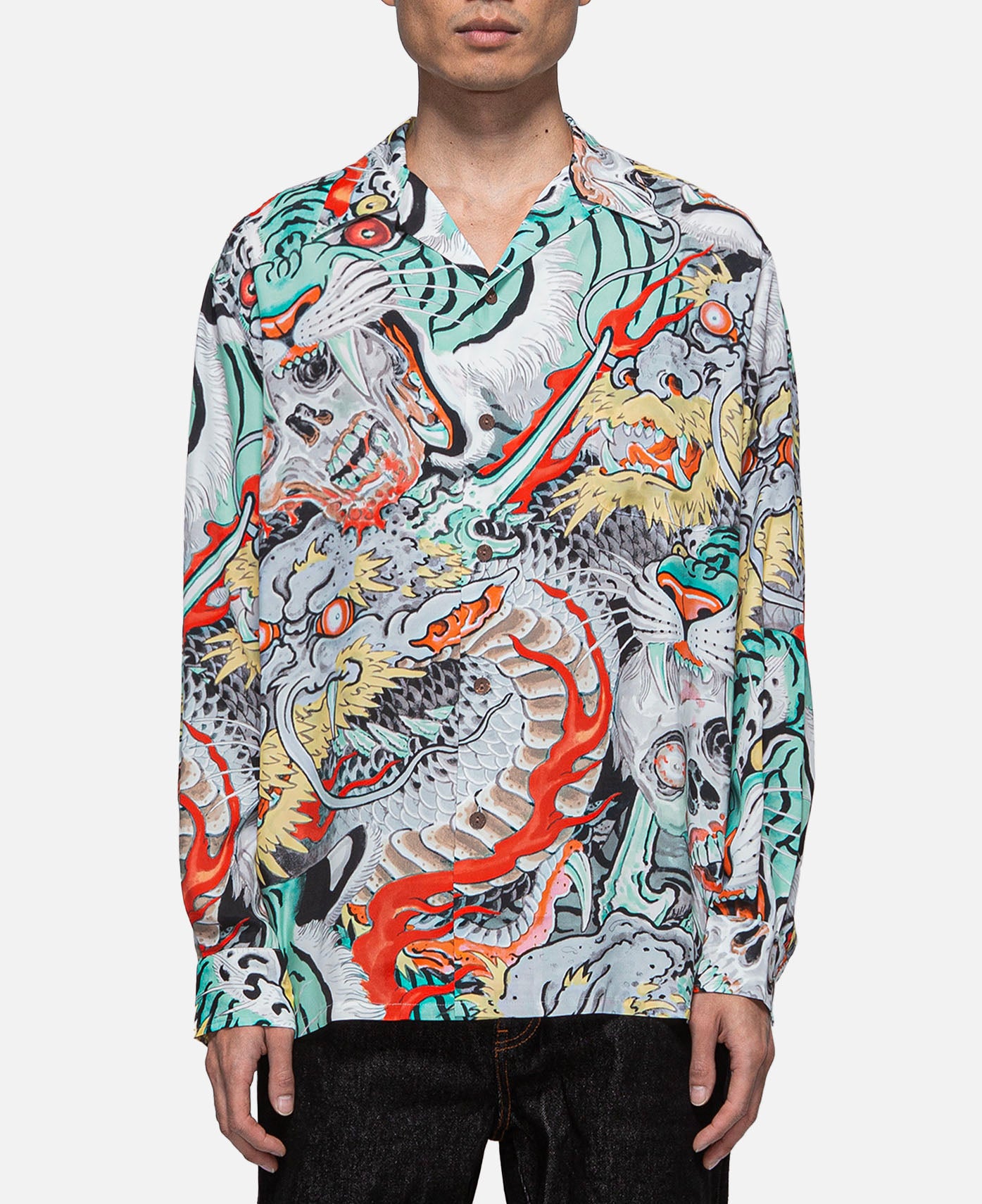 Wacko Maria - Tim Lehi Hawaiian L/S Shirt (Type-1) (Blue) – JUICESTORE