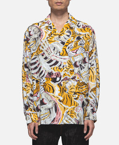 Wacko Maria - Tim Lehi Hawaiian L/S Shirt (Type-2)(Yellow