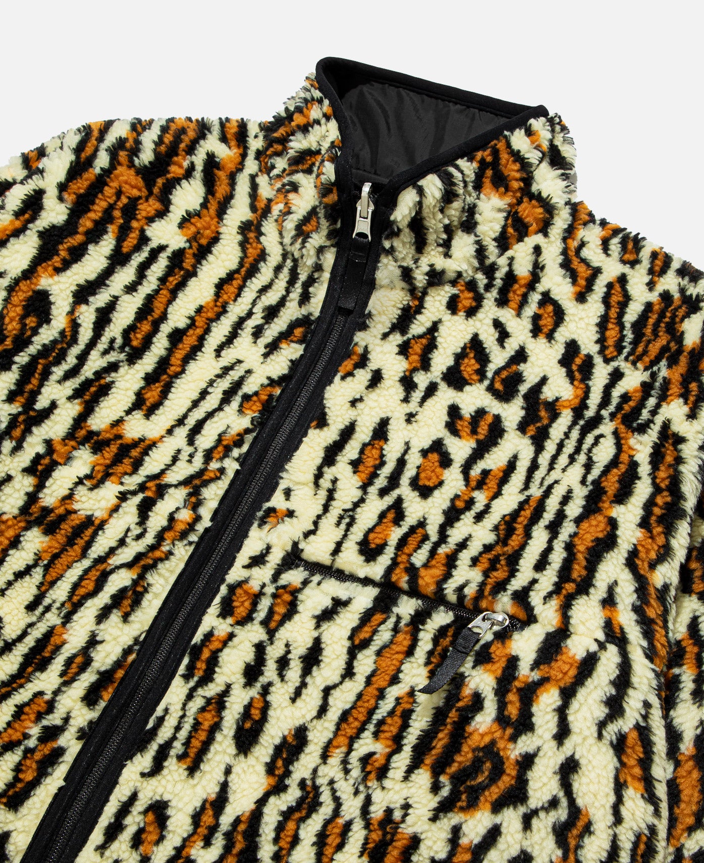 WACKO MARIA LEOPARD BOA FLEECE JACKET-