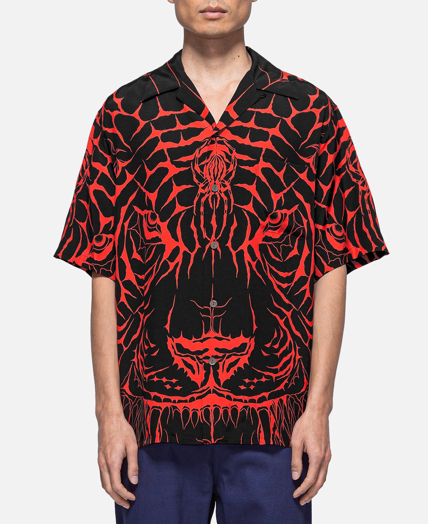 Wacko Maria - Wolfs Head Hawaiian S/S Shirt (Black) – JUICESTORE
