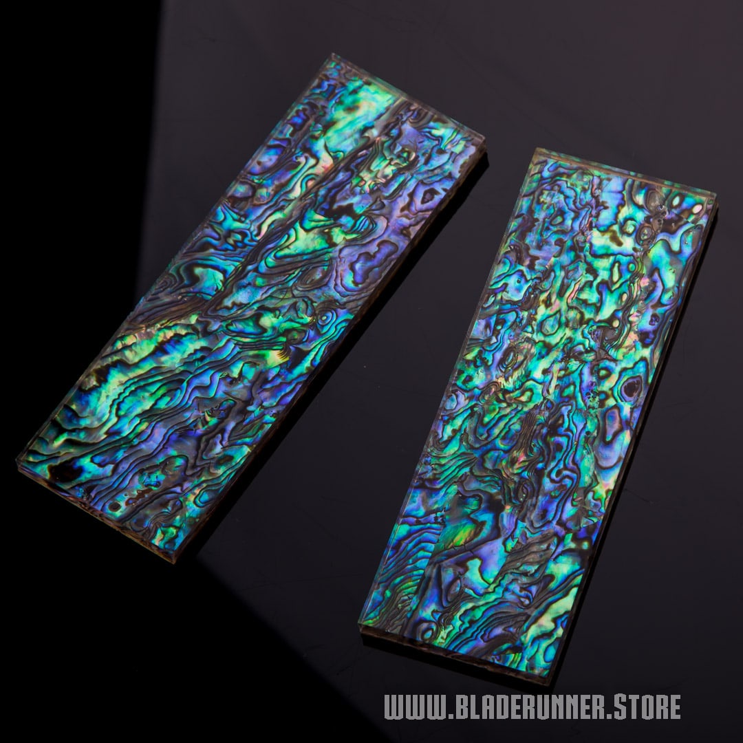 Acrylic Knife Handle Scales Abalone 