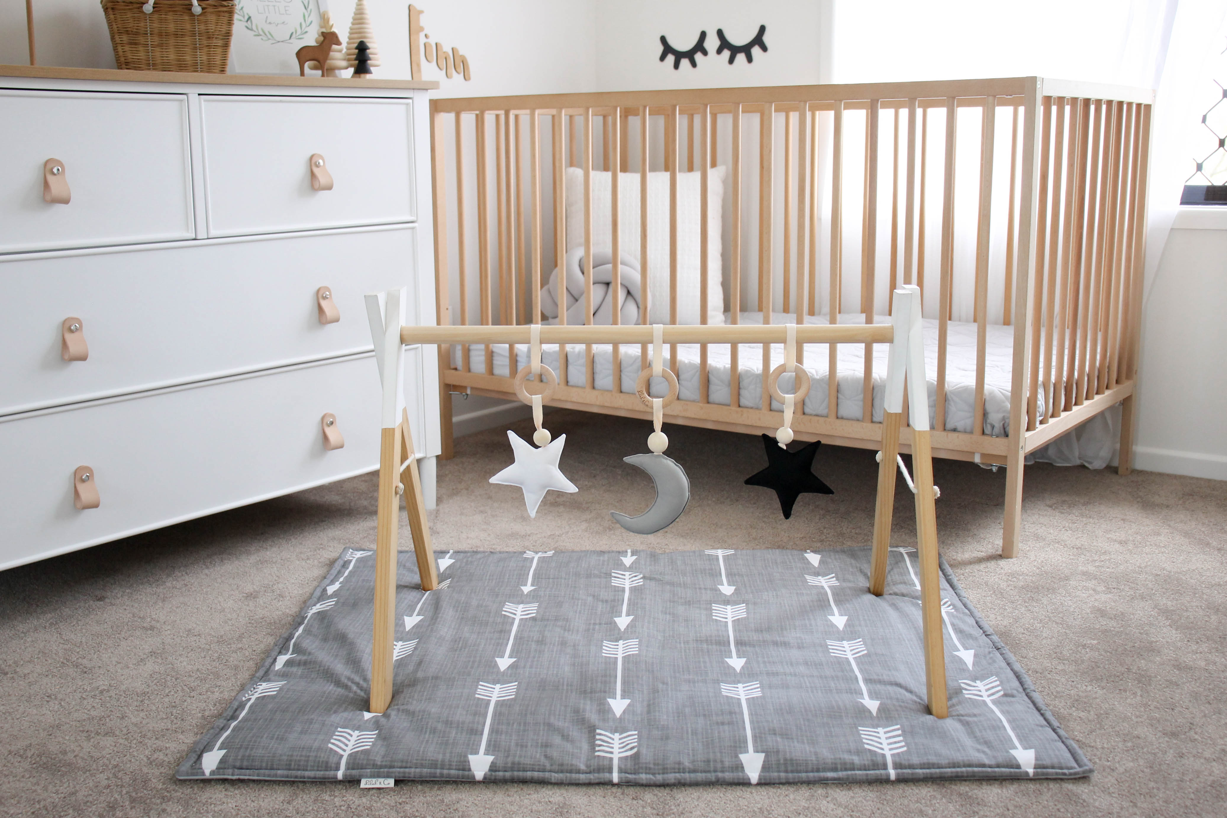 neutral baby play gym