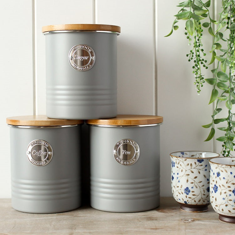 Typhoon Canisters - Grey Set of 3 