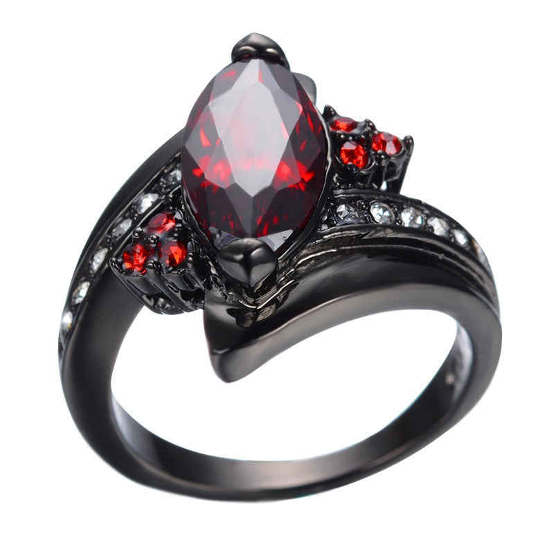 Marquise Cut Ruby Red Ring – Introvert Palace