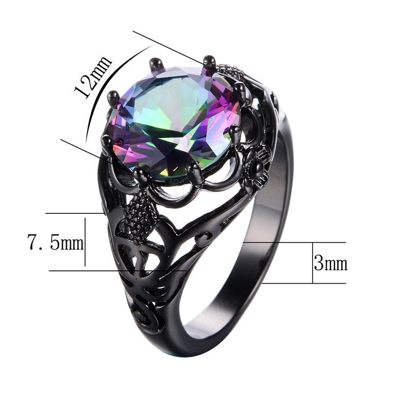 Shining Flower Cubic Zircon Ring – Introvert Palace