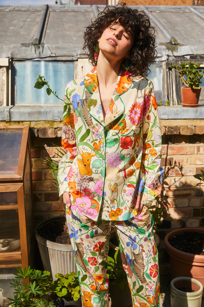 Botanical Gardens Silk Pyjama Set