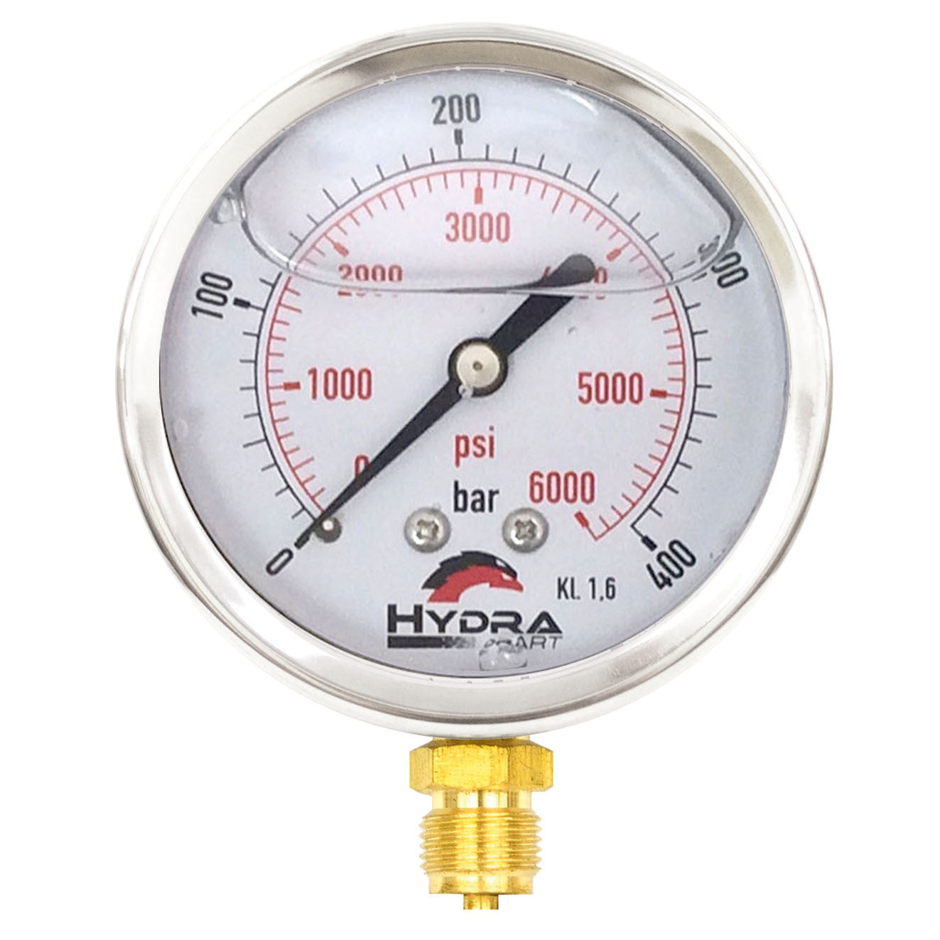 hydraulic pressure gauge 5000 psi